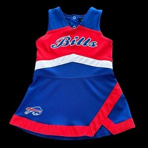 NFL Football Team Baby Girls 18 months Buffalo Bills Cheerleader Outfit Dress